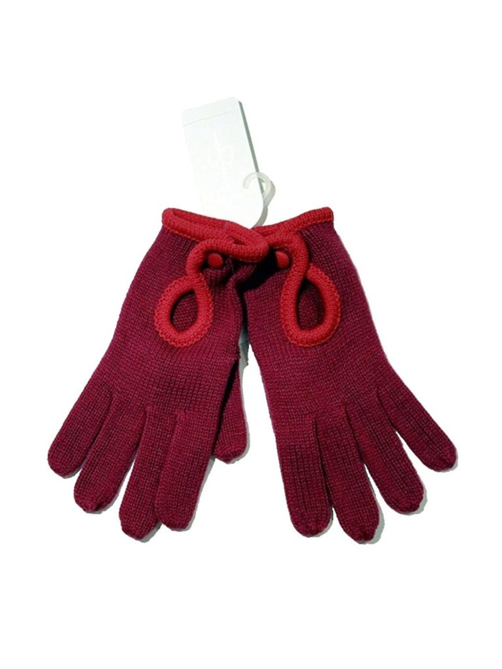 JESSICA SIMPSON Red PURPLE Pet GLOVES Knit Driver ACRYLIC Winter ONE SIZE